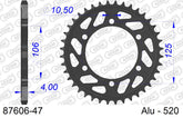 Corona AFAM 87606-47 in all. passo 520 TRIUMPH 675 DAYTONA 2006  -2016